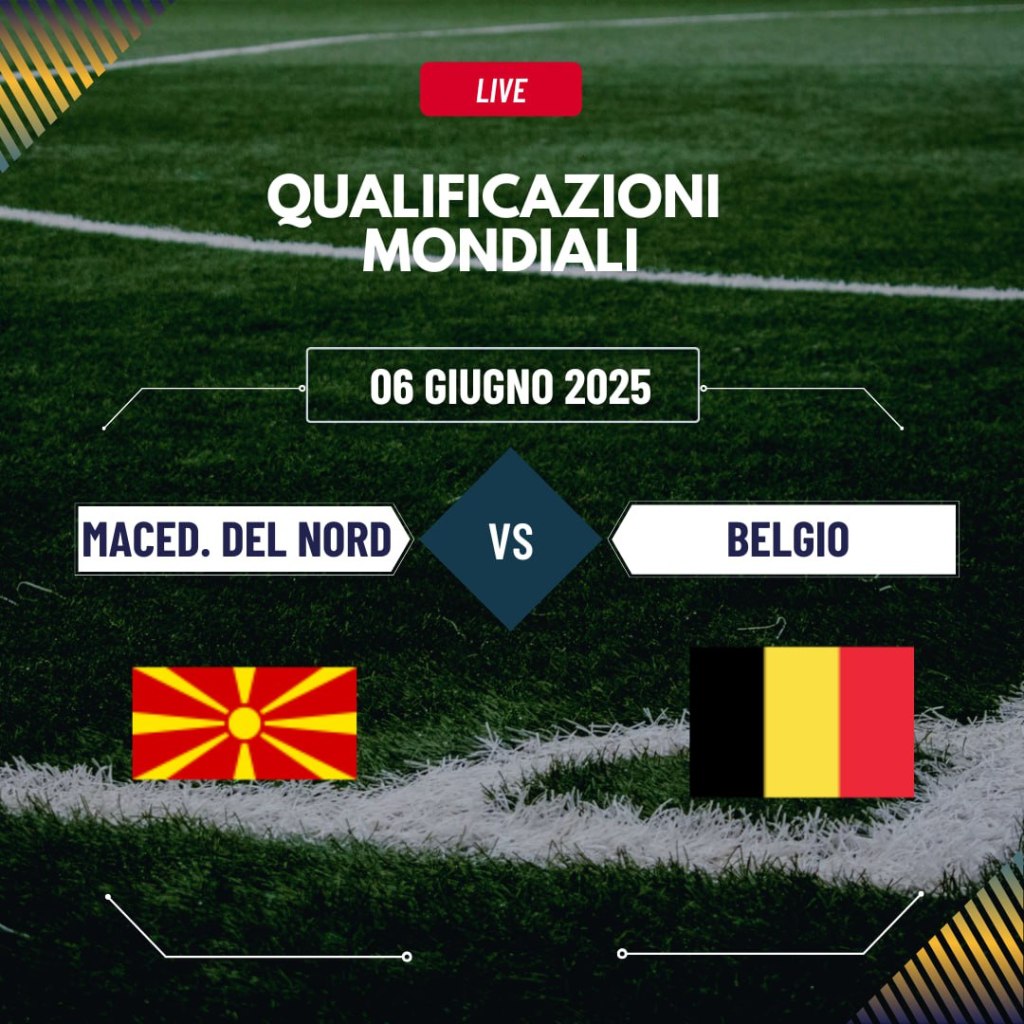 MACEDONIA DEL NORD – BELGIO: OCCASIONE PER IL SORPASSO NEL GRUPPO&nbsp;J